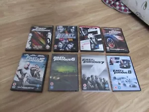 8 FAST & FURIOUS MOVIES DVDS NUMBERS 1 TO 8 INCL 2 DISC SPECIAL EDITIONS - Picture 1 of 12
