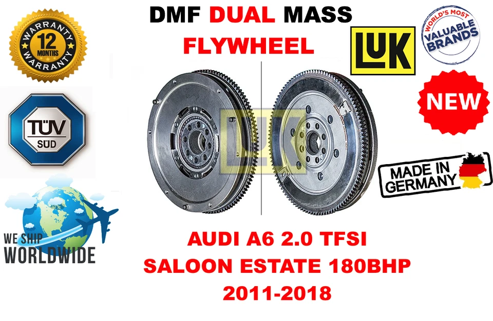 FOR AUDI A6 2.0 TFSI SALOON ESTATE 180BHP 2011-2018 NEW DUAL MASS DMF FLYWHEEL - Image 1 of 1