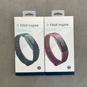 NEW Fitbit Inspire 1 Health & Fitness Tracker- Black/Red US - Picture 1 of 26