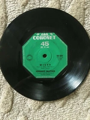 Johnny Mathis Single 45 Misty & 1 Other - Image 1 of 2
