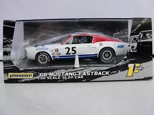 PIONEER 68 MUSTANG FASTBACK 'SFD TEAM CAR' P029 1:32 SLOT NEW OLD STOCK BOXED - Picture 1 of 8