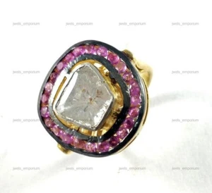 Natural Diamond 925 Sterling Silver Statement Engagement Ring For Wife - Picture 1 of 7