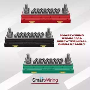 SmartWiring 150A Busbar – 12V–48V DC Power Distribution Block with Cover, 120mm - Picture 1 of 12