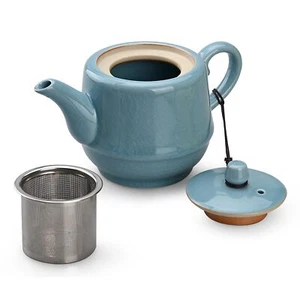 Teapot with Infuser Ceramic Tea Pot with Removable Stainless Steel Fliter for... - Picture 1 of 6