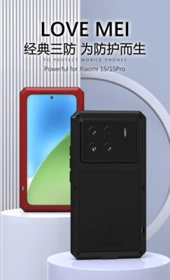 Love Mei 重型强大防震金属保护套适用于小米 Mi 15 / Mi 15 Pro — 第 1/4 张图片