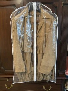 Vintage Joo Kay Jacket Mens M/large 44 Brown Leather Tassel Fringed Western 70s - Picture 1 of 10