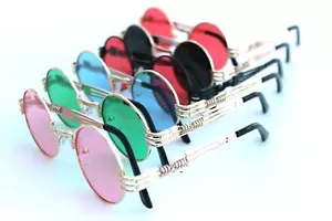 Men's Women's Round Shape Sunglasses Quavo Bad and Boujee Hip Hop Swag Metal - Picture 1 of 50