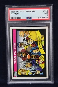 1990 Impel Marvel Universe Card #139 X-Men Team Pictures PSA 7 NM - Picture 1 of 4