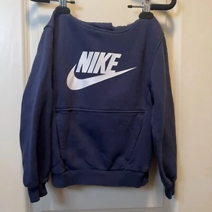 Super Nice Boy’s Nike Navy Hoodie Pullover, Long Sleeve Size S - Picture 1 of 3