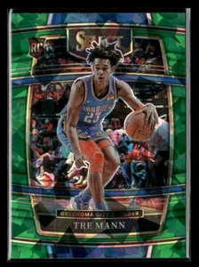 2021-22 Panini Select Tre Mann #36 Green Ice Prizm RC Oklahoma City Thunder - Picture 1 of 2