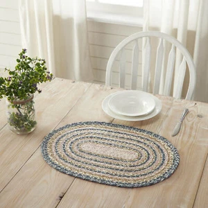Kaila Jute Oval Placemat 13x19 - Picture 1 of 5