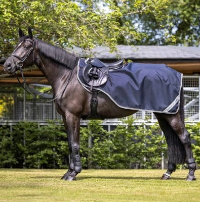 LeMieux Arika wasserdicht Wrap Around MicroFleece Übungsblatt Fahrt auf Teppich marineblau