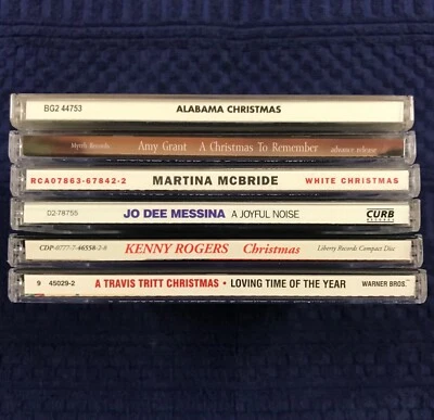 CHRISTMAS LOT OF 6 COUNTRY CDS Alabama Martina McBride Ken Rodgers Travis Tritt Foto 1 de 4