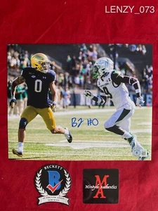 FOTO 8X10 BRADEN LENZY NOTRE DAME CALCIO AUTOGRAFATA FIRMATA! BECKETT! IRISH! - Foto 1 di 1