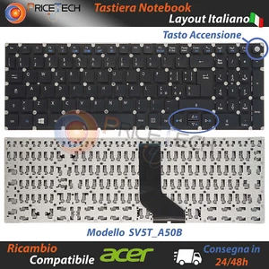 Tastiera ITA ACER E5-573 E5-573G E5-574 E5-722 E5-522 E5-522G E5-532 E5-532T - Foto 1 di 4