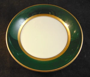 VINTAGE FITZ & FLOYD DARK GREEN RENAISSANCE 5 3/8" DESSERT BOWLS SET OF 2 - Picture 1 of 6