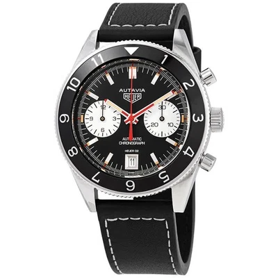 Reloj para hombre Tag Heuer Autavia Heritage cronógrafo automático esfera negra Foto 1 de 4