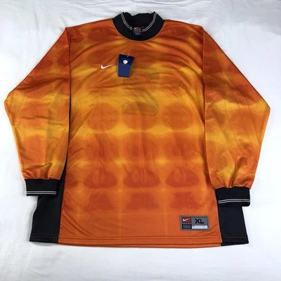 Camiseta de fútbol Nike vintage años 90 manga larga portero para hombre talla XL hecha en EE. UU. Foto 1 de 4