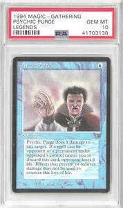 1994 Magic MTG Legends PSYCHIC PURGE 💎 PSA 10 Gem Mint - Picture 1 of 2