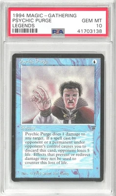 1994 Magic MTG Legends PSYCHIC PURGE 💎 PSA 10 Gem Mint - Image 1 of 2