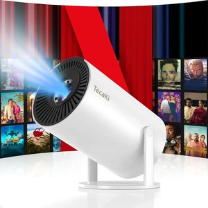 [Netflix Licensed] Tecaki Mini Smart Projector | Portable WiFi Bluetooth 4K - Picture 1 of 9