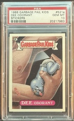 1988 GARBAGE PAIL KIDS SERIES 13 #521A DEE ODORANT PSA 10 GEM MINT - Image 1 of 2