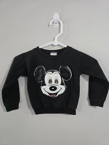 Vintage 1980s Walt Disney Mickey Mouse Big Face Motion Eyes Sweatshirt Youth 3T - Picture 1 of 6