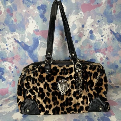 Vintage Y2K Juicy Couture Cheetah Print Purse Shoulder Bag - Image 1 of 4