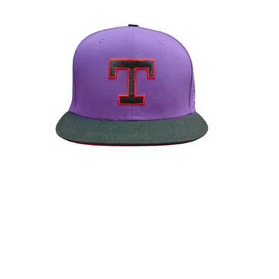 Texas Rangers Hat Cap Fitted Mens 7 1/8 Purple MLB Baseball Cooperstown New Era - Image 1 of 4