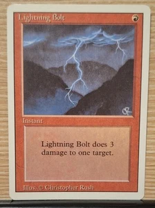 Lightning Bolt MTG Magic Edición Revisada LP Inglés - Imagen 1 de 2