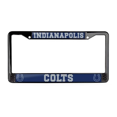 Quadro de placa de licença Indianapolis Colts NFL 3D poliuretano cúpula preta carro-SUV - Imagem 1 de 3