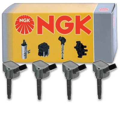 4 pc NGK Ignition Coils for 2014-2019 Volkswagen Passat 1.8L 2.0L L4 Spark ot - Image 1 of 4