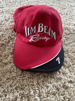 Gorra Jim Beam Racing correa roja trasera Bobby Gordon Motorsports #7 Foto 1 de 4