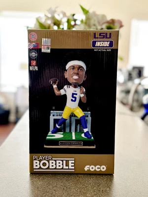 Jayden Daniels LSU Tigers Gates Series Bobblehead WASHINGTON FOCO NEW HEISMAN - Image 1 of 4
