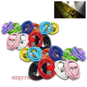 LOT 20 6FT USB SYNC POWER CHARGER CABLES IPHONE IPOD TOUCH CLASSIC NANO IPAD NEW - Imagen 1 de 1