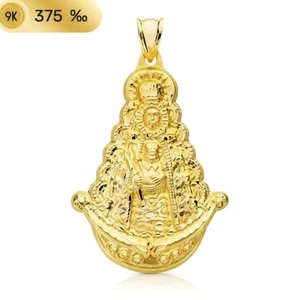 Colgante Oro 9k 375 mls. Medalla Virgen Del Rocío 40x25 MM 3,95 Gramos - Imagen 1 de 3