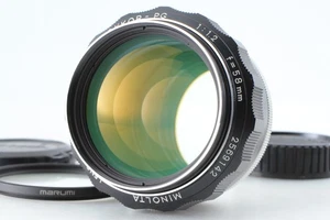 Tested [N MINT] MINOLTA MC ROKKOR PG 58mm F1.2 Prime MF Hawk Eye Lens MD JAPAN - Picture 1 of 11