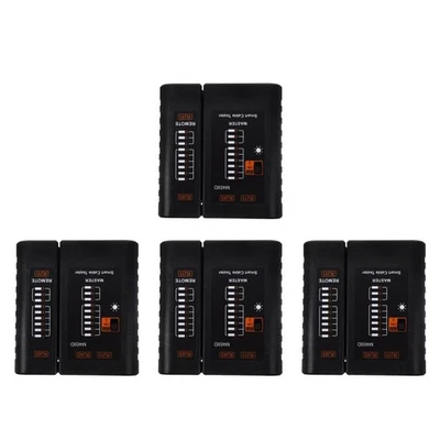  4 Pieces Lan Kabel Prüfgerät Netzwerk-kabeltester Verdrahtungstester - Bild 1 von 4