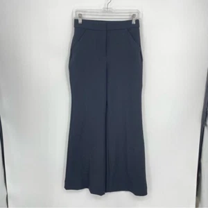 Express Editor Black flare trouser Dark Academia Dress Pants Sz 0R 6470 - Picture 1 of 9