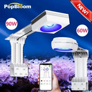 PopBloom 60W 90W Marine LED Light Unit Reef Aquarium Fish Tank Lamp for 30-60cm - Picture 1 of 29