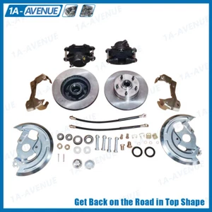 Front Disc Brake Kit Deluxe For 1964-1974 Chevy Chevelle Camaro Pontiac Firebird - Picture 1 of 24