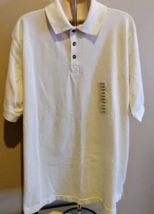 NEW Vintage 1990s Arizona Jean Company Polo Shirt Mens Size Large Ivory with tag - Picture 1 of 8
