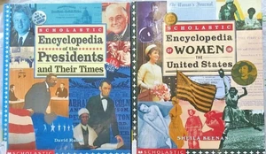 Menge 2 HC Scholastische Enzyklopädien Präsidenten & Frauen in den USA David Rubel Keenan - Bild 1 von 2