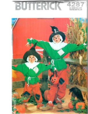 Butterick 4287 Sewing Pattern Children/Girls/Boys Halloween Costume S-M-L-XL UC - Image 1 of 4