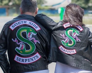 Riverdale SouthSide Serpents Back Embroidered Patch Iron On Two Sizes - Picture 1 of 14