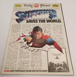 Vintage DC Comics SUPERMAN II 2 Official Film Poster Magazine DAILY PLANET 1981 - Picture 1 of 5