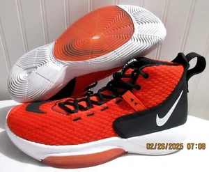 Nike Zoom Rize TB Basketball Shoes Mid Red Black BQ5468-800 Mens Size 11.5 - EUC - Picture 1 of 24