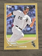 2013 Topps Gold Jordan Danks #580 Chicago White Sox /2013