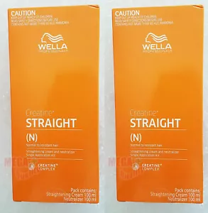 2 x WELLA WELLASTRATE Permanent Hair Straightening Cream Straight System INTENSE - Picture 1 of 4