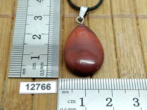 Pendentif JASPE ARC EN CIEL + cordon reglable lithotherapie reiki rainbow quartz - Picture 1 of 2